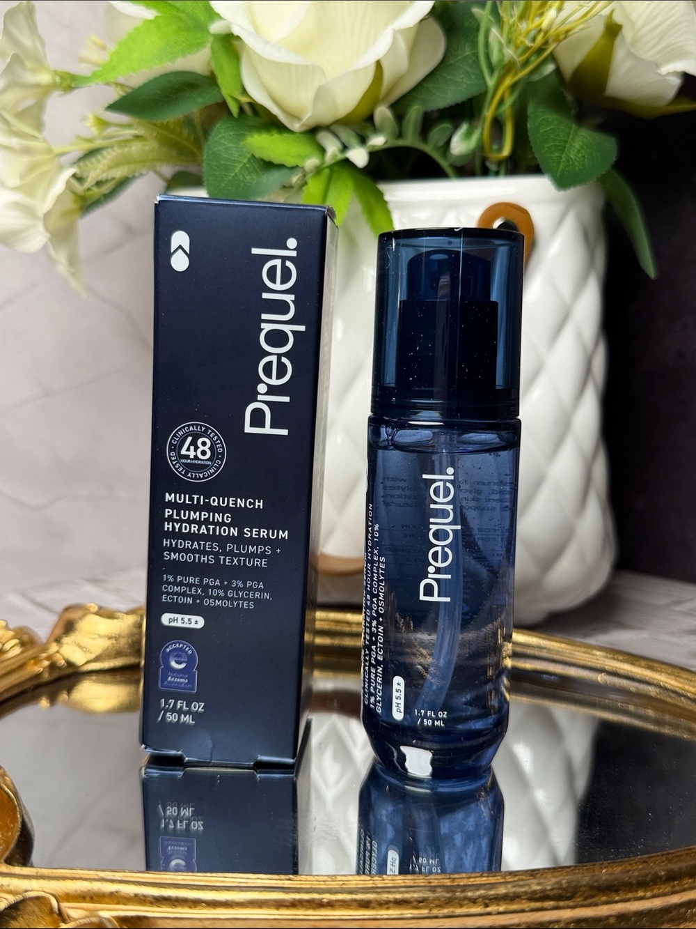 Prequel. Multi-Quench Plumping Hydration Serum — Deep Blue
